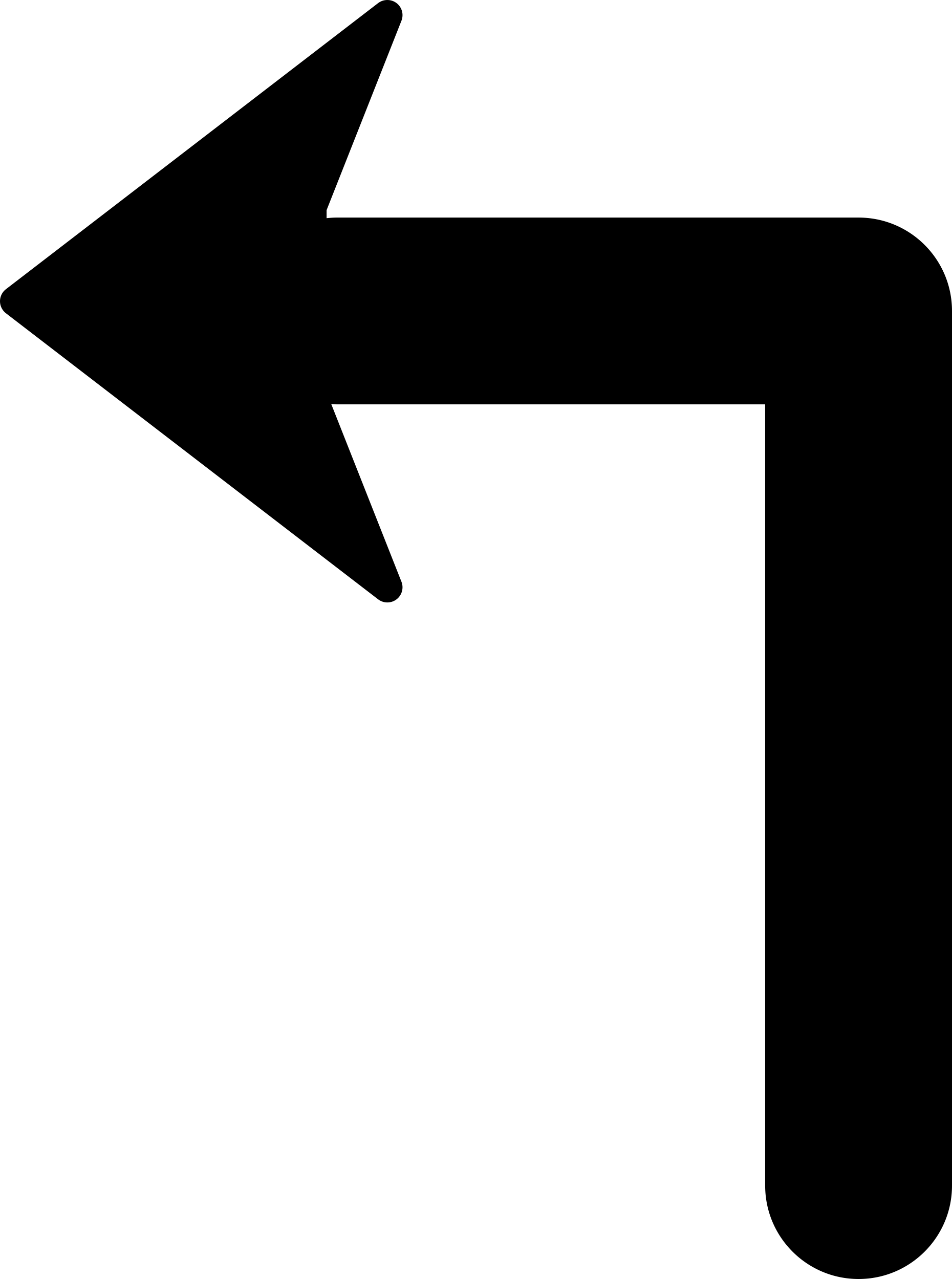 Arrow Of Large Size Turning To The Left Svg Line Art Free Vectors